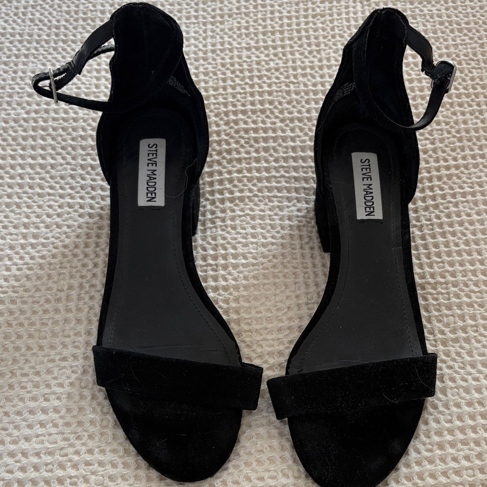Steve Madden Black Heeled Sandals